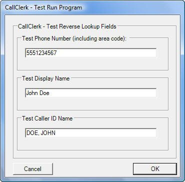 CallClerk Run Program Test