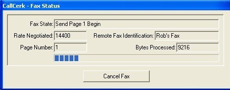 CallClerk Fax Status